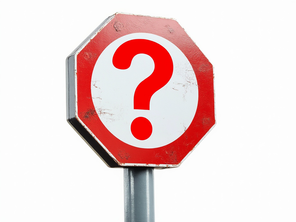 a stop sign with a question mark indicating something to consider befor learning about what line stopping is.